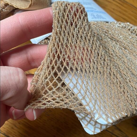 NWT Urban Outfitters Cream and Nude Sparkle Fishnet Tights Set - Picture 4 of 4